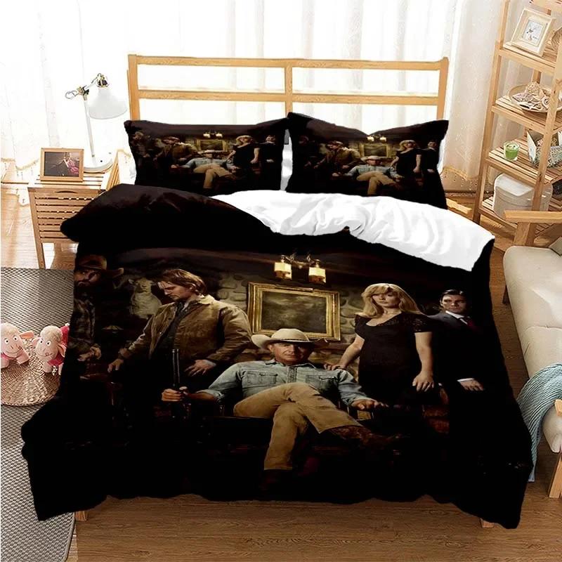 Yellowstone Fashion Digitaldruck Bettwäsche Set Bettbezug Steppdecke Bett Einzel Twin Full Queen Jugend Kinder Mädchen Jungen Geschenk