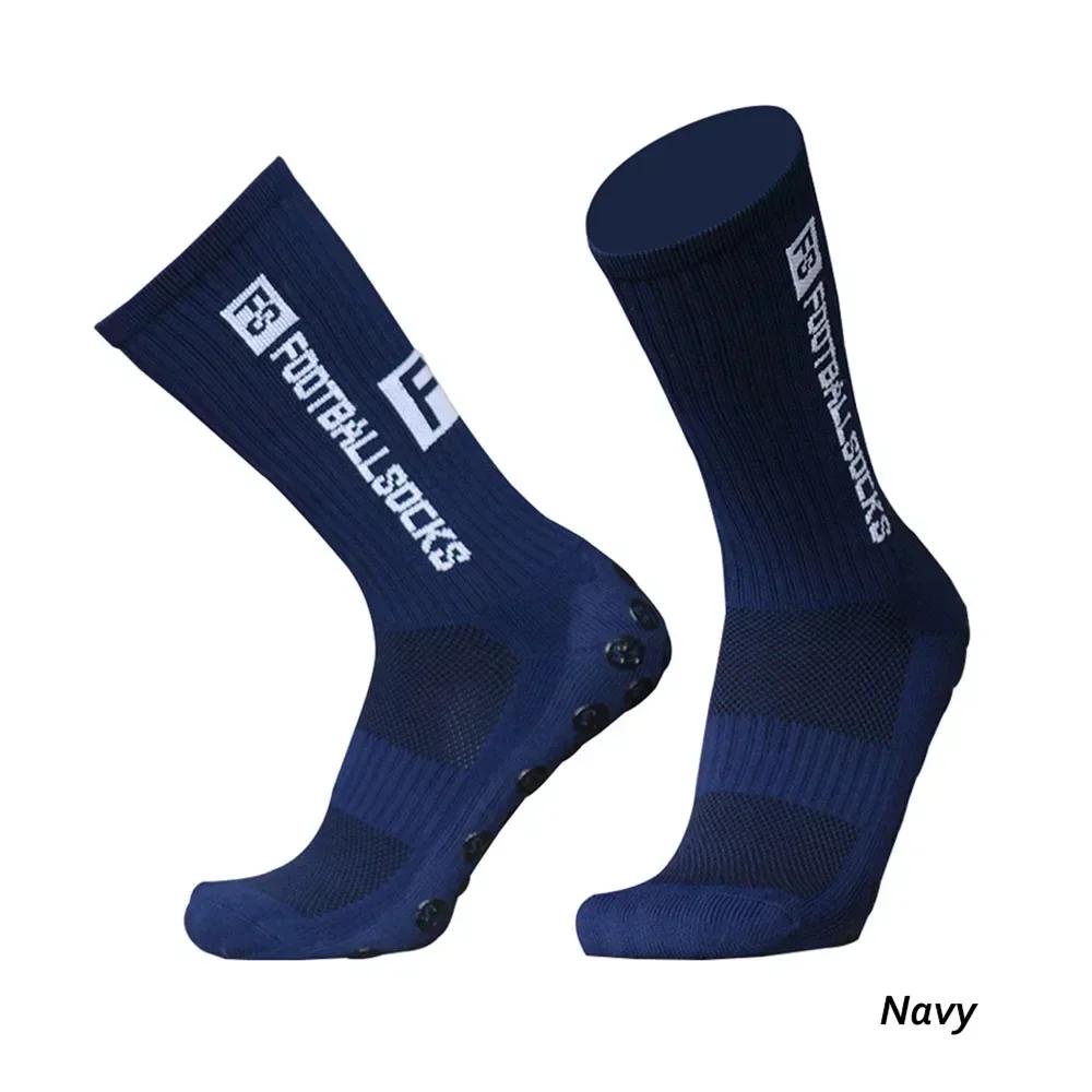 1Pair Football Socks Soccer Non-slip Crew Socks Outdoor American Football Breathable Silicone Athletic Socks Men Women