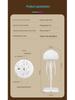Sound-Activated Gradient Jellyfish Lamp with Floating Tentacles - Ideal for Home, Car, or Desktop Atmosphere Lighting