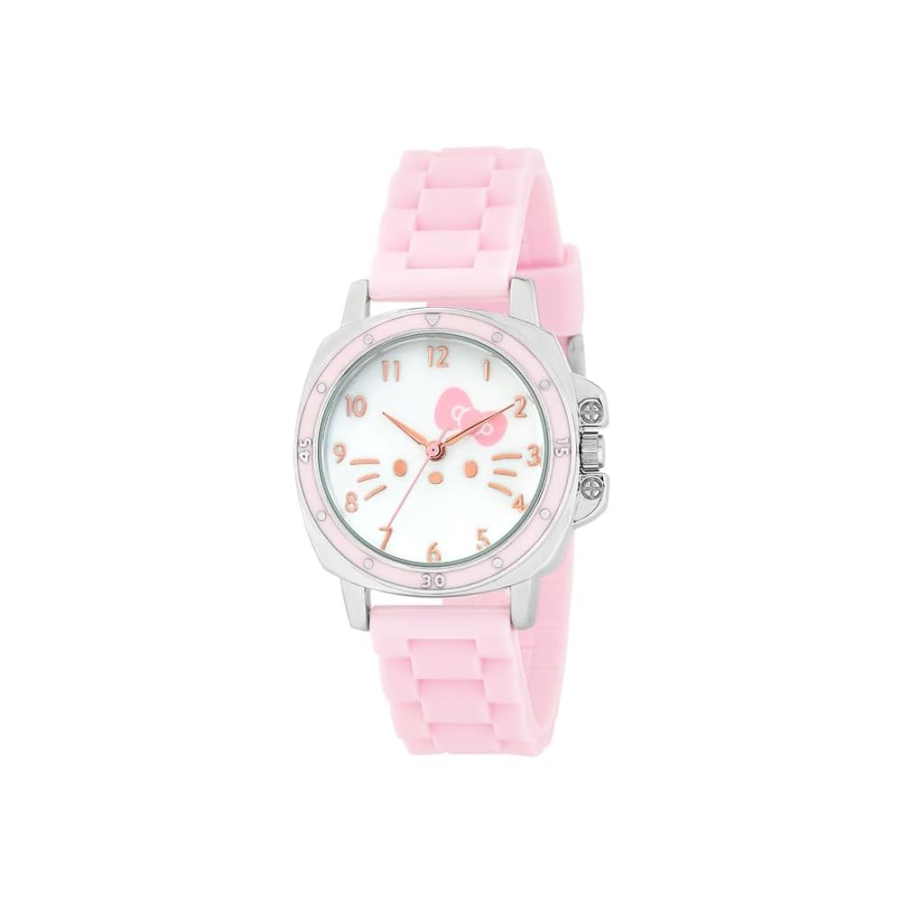 San Flame J-Axis Hello Kitty Rubber Big Face Watch Women s Pink