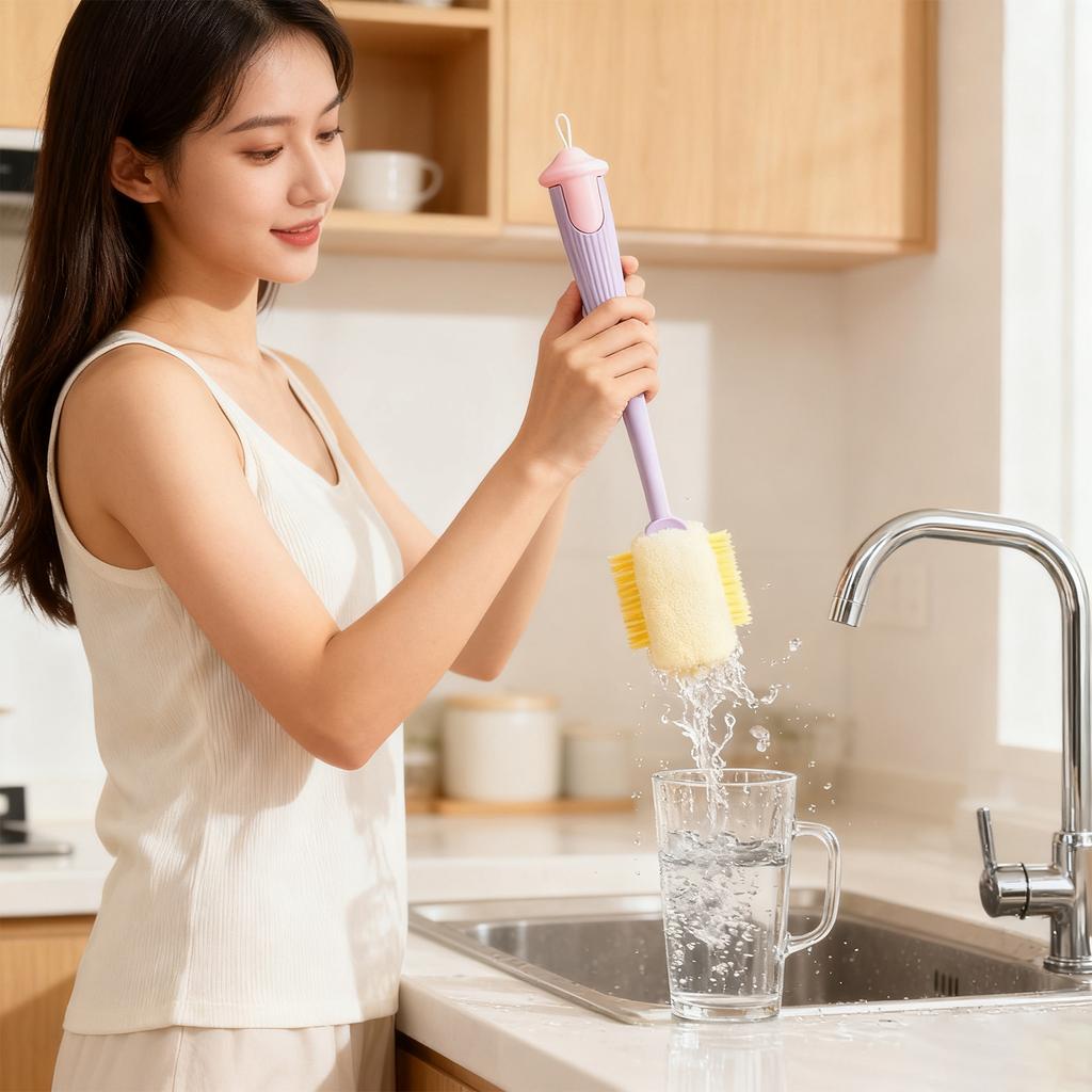 Multi-functional Cup And Water Cup Cleaning Brush, Baby Bottle And Straw Cleaning Brush Lid Brush, Hat And Cup Brush