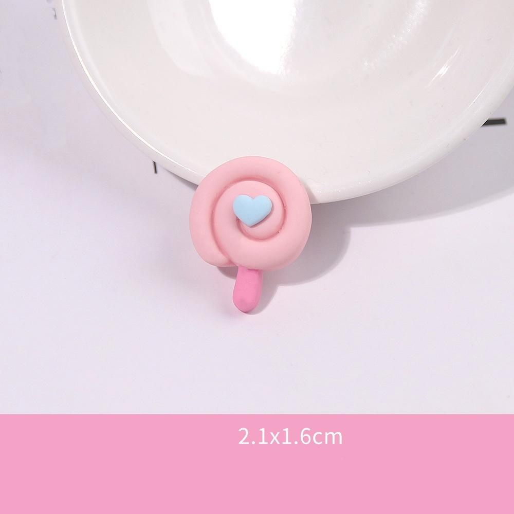 10Pcs Frosted Resin Accessories Simulate Cartoon Cream Glue Rainbow Cloud Phone Case Accessories Popular Diy Trinkets Luck Bag