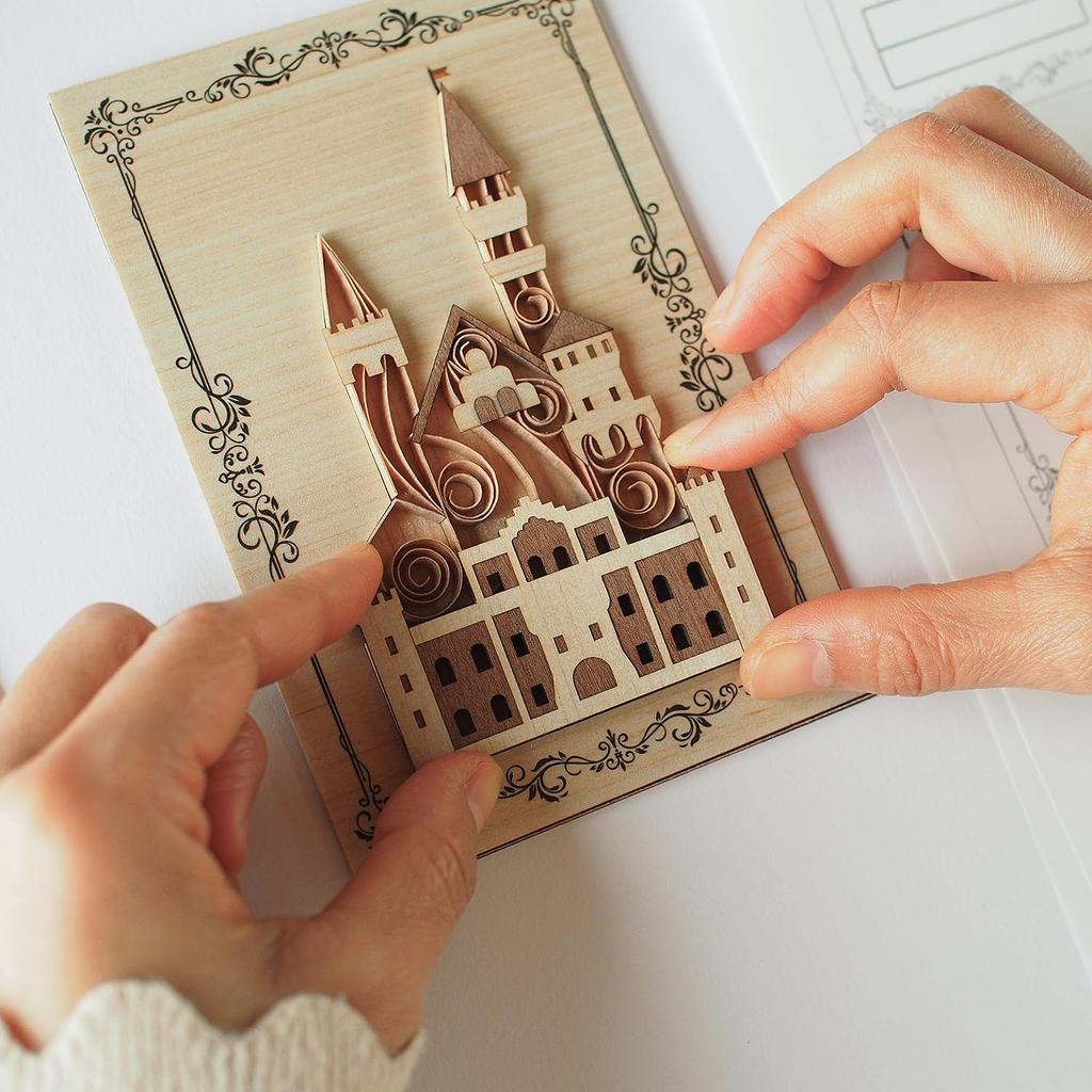 KINOWA "Little Bavaria" Quilling Castle Kit, Original Handmade, Made In Japan