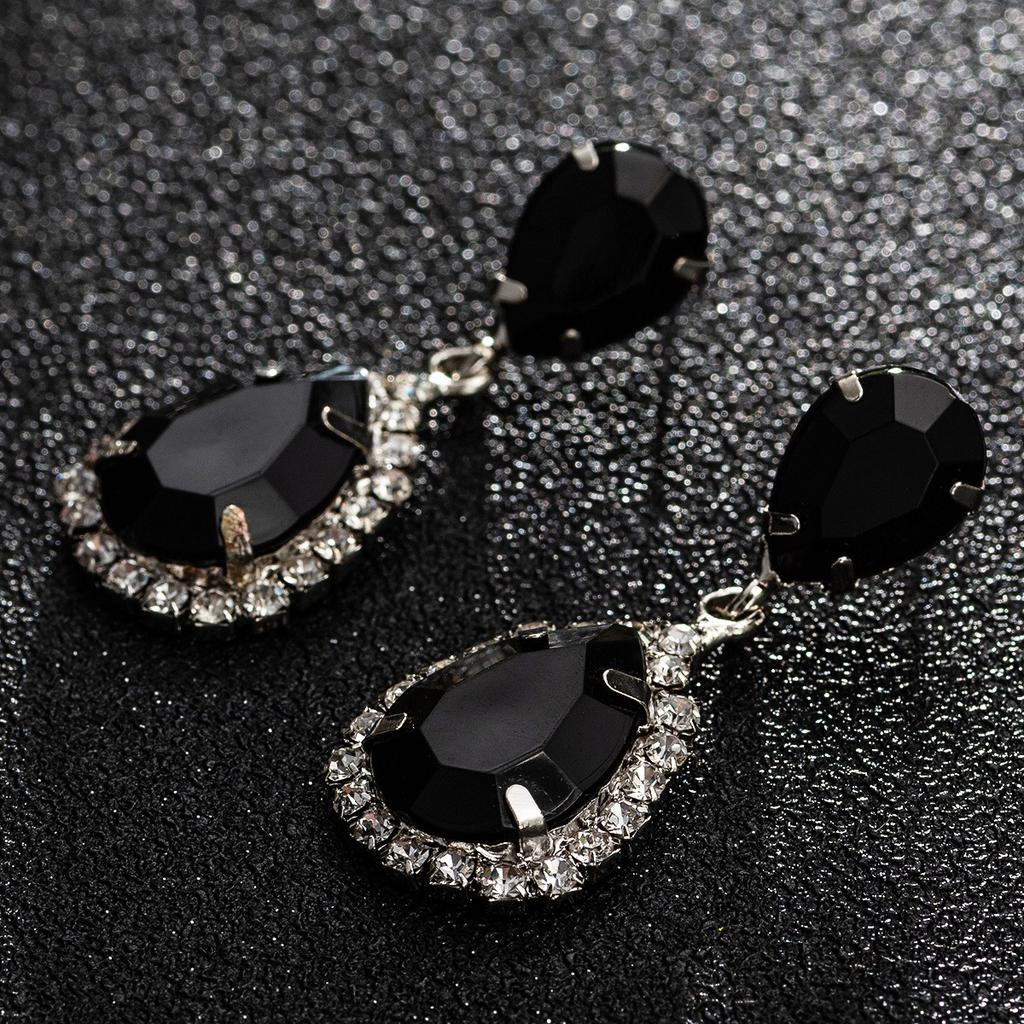 Fashionable Shiny Teardrop Women's Simple Everyday Earrings Jewelry
