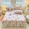 Gonna da letto principessa spazzolata in stile coreano - Copertura Simmons ispessita a doppio lato