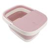 Foot Bath Basin Collapsible Soak Tub with Handle Massage Points Wheel Thickened Large Capacity Foot Bucket for Foot Spa