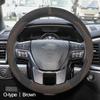 Car Steering Wheel Cover Wrap for Ford Mondeo Focus Escort Fiesta Explorer Taurus Escape O D Type Steering-Wheel