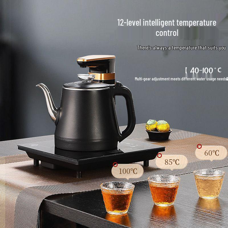 Upper Kettle Electric Tea Brewing Set with Integrated Water Pump