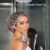 100-300 Pcs Disposable Shower Cap Covers Bathroom Accessories Transparent and Waterproof Disposable Hair Caps Bathroom Products