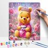 Disney Oil Paint Hand Painting Kit Princess Winnie Decoration Classic Style Home Decor Romantic Floral Fairytale Art Craft Gift Idea