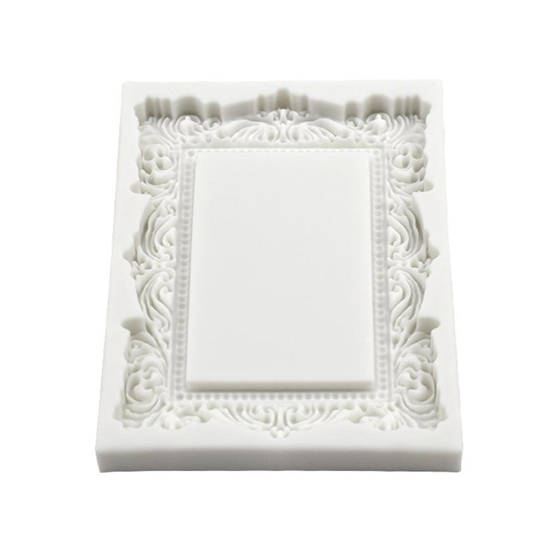 

Soap Mold Vintage Embossed Frame Handmade Cake Bar Craft Kitchen Baking Tool S