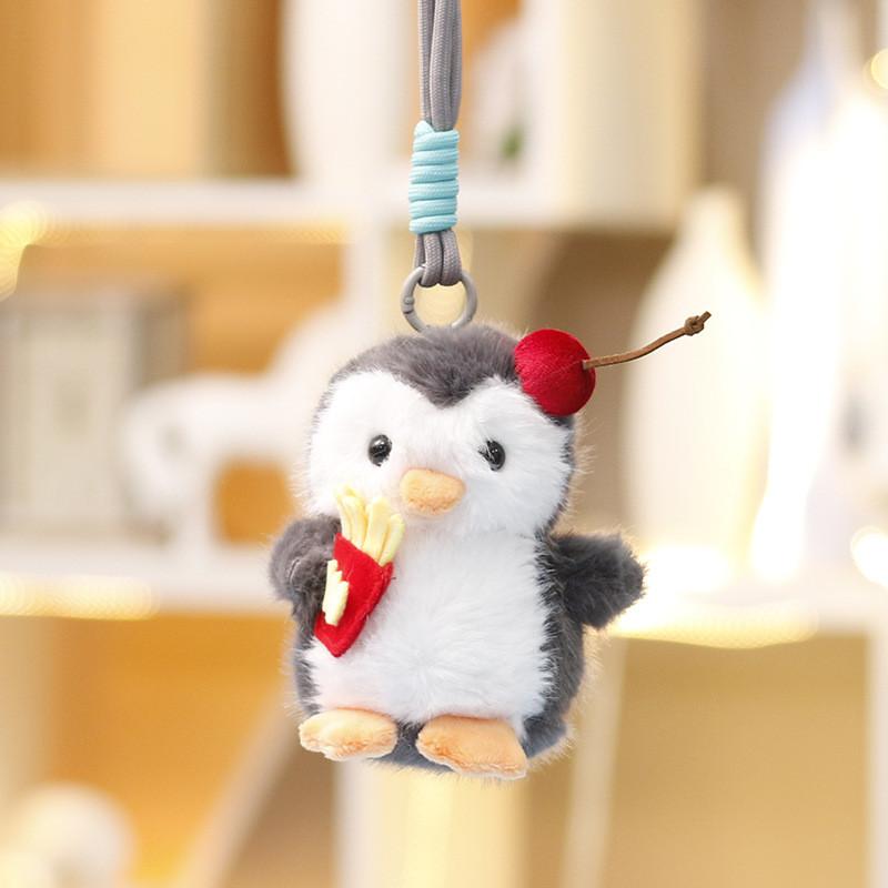 Cute Penguin Stuffed Animal Doll With Pp Cotton Filling For Kids Gift And Bag Accessory
