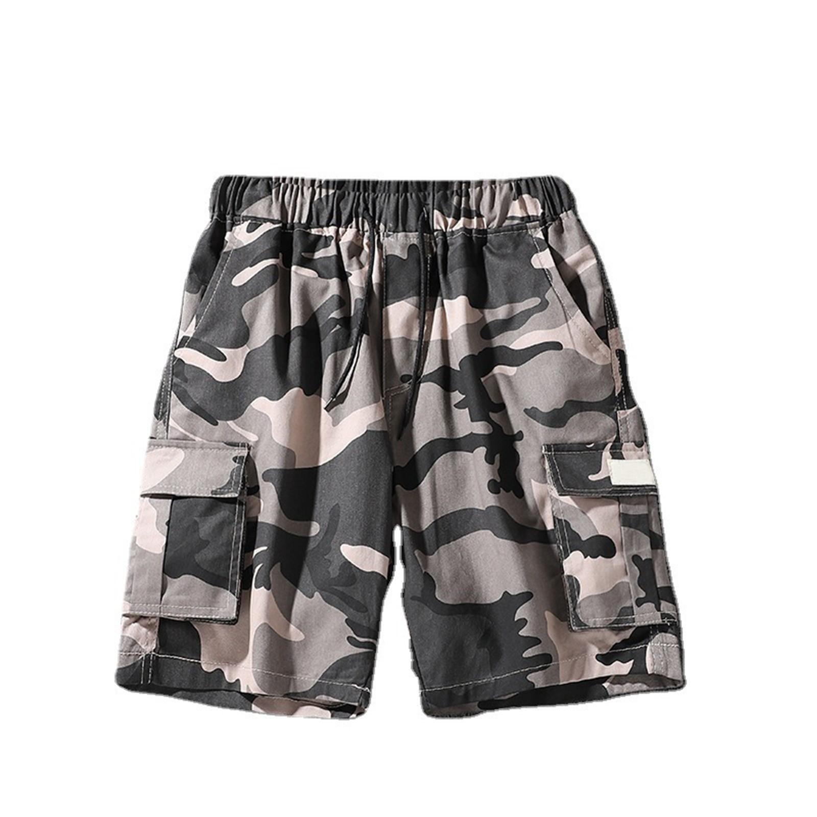 

Мужские летние свободные спортивные шорты-карго с несколькими карманами, повседневные брюки, брюки-квотер XL хаки