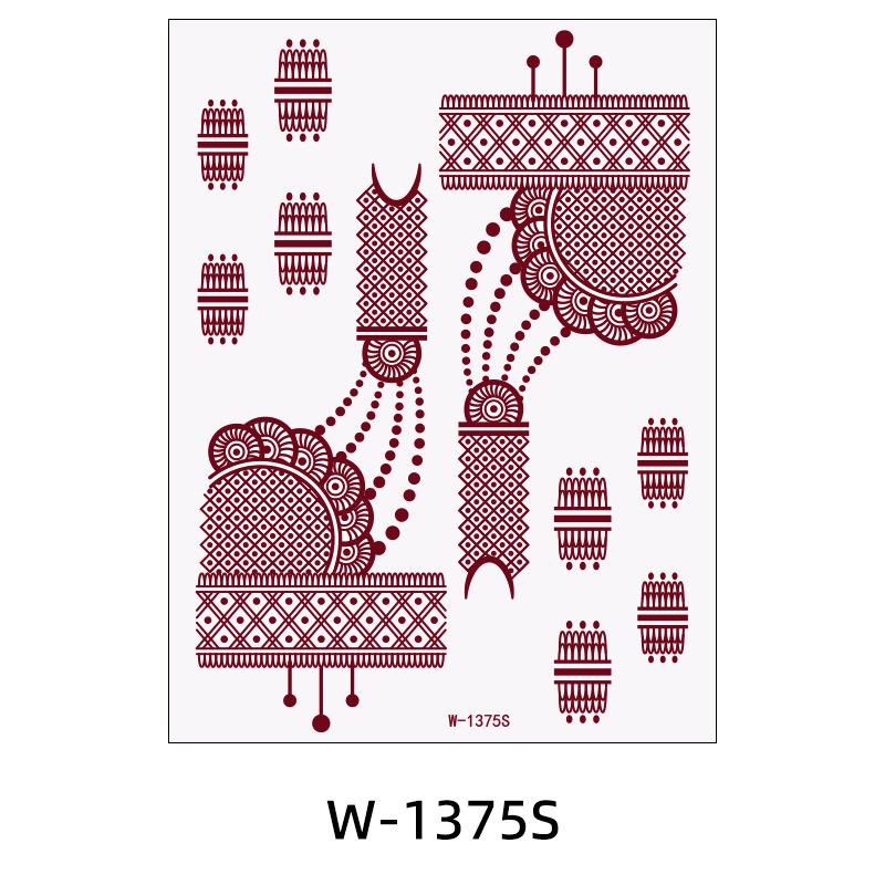 Tattoo Sticker Waterproof Lace Henna Temporary Tattoo Henna Tattoo