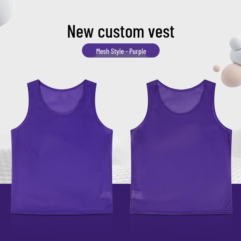 

Custom Disc Golf Team Uniform - Outdoor Mesh Vest for Training & Competition Children фіолетовий