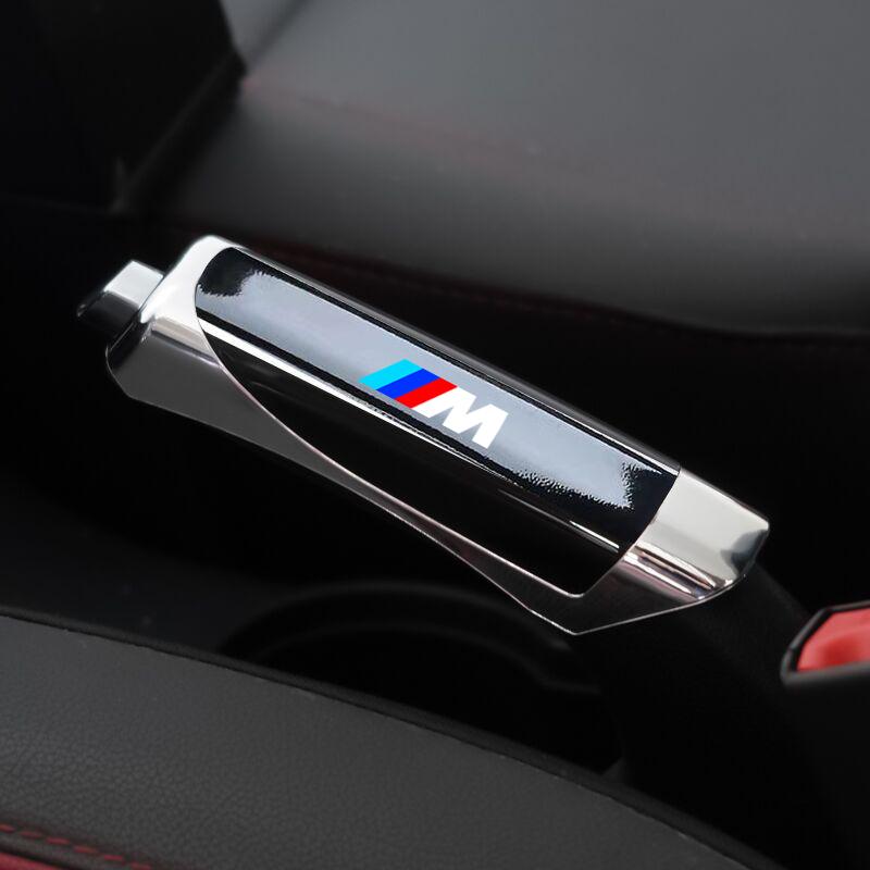 AAAQM1 Car Hand Brake Cover Handbrake Grips Protection Carbon Fiber For BMW M Emblem E46 E36 E34 F10 E90 F30 E60 F30 E53 E30 E92 E87