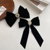 Women's Point Ribbon Velour Hairpin