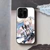 Süße Cartethyia Wuthering Waves Handyhülle Für IPhone 17 Air 16 E Pro Max 15 14 13 Mini 12 Pro 11 Max Plus Schwarze Glasabdeckung