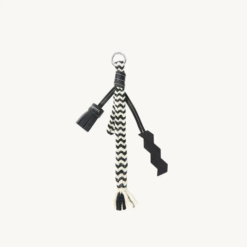 2025 Women's Popular Knitted Rope Keychain - Leather Rope Bag Pendant, Wallet Key Backpack Keyring Gift