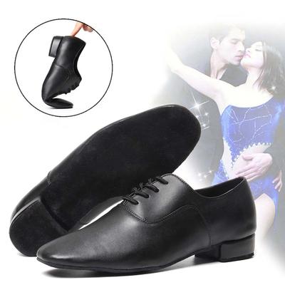 Men Latin Salsa Tango Modern Tango Salsa Ballroom Shoes Square Heels Adults Boys Party Dance Shoes