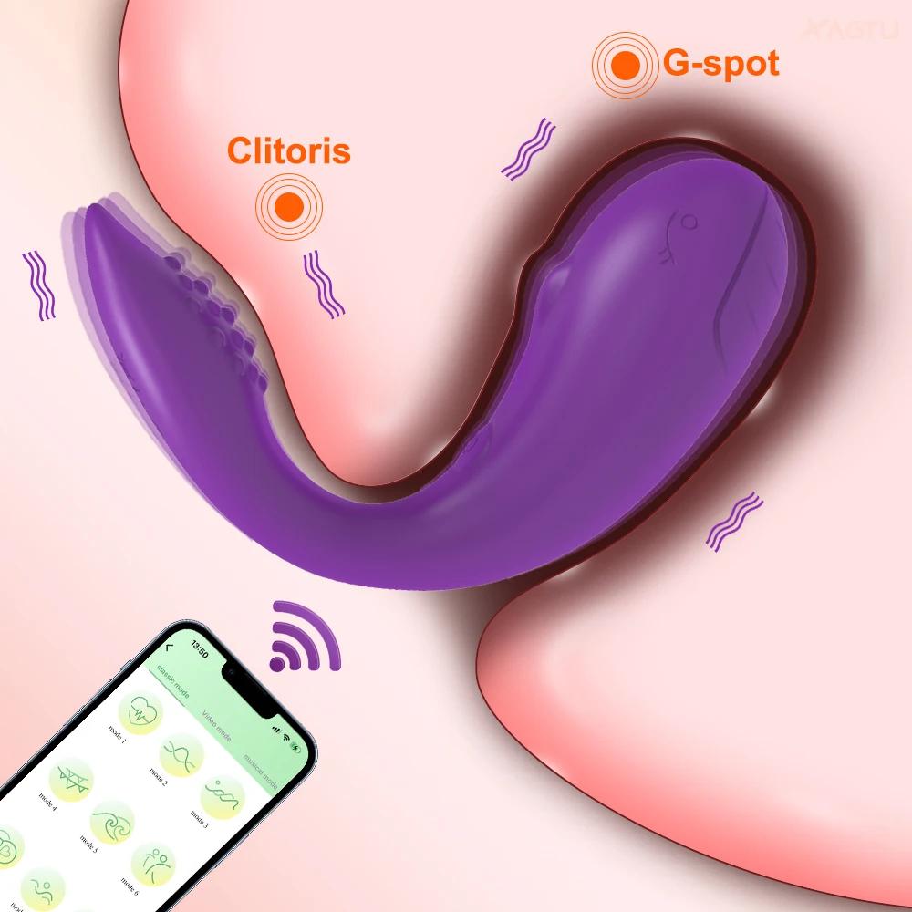 Wireless Bluetooth APP Vibrator Egg for Women Clit Clitoris Stimulator Wearable G Spot Vibrating Female Love Egg Adult Sex Toys