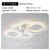 White Minimalist Modern Ceiling Fan with Light for Living Room or Bedroom