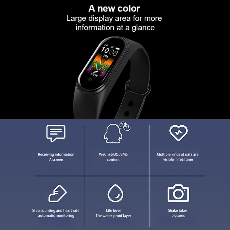 Buy M5 Waterproof Smart Watch Sport Bracelet Heart Rate Blood Pressure