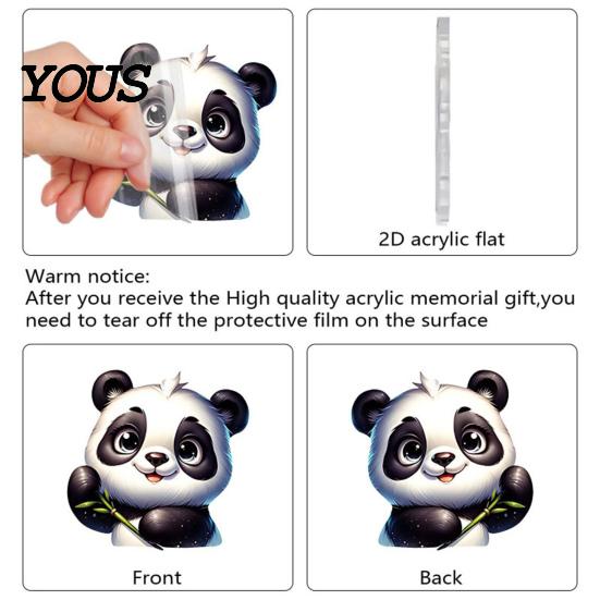 Christmas Countdown Calendar Panda Advent Calendars 2026, 2D Acrylic Cute Hanging Ornaments for Themed Party Favors Xmas Tree, 24 Days Calendar, Gifts