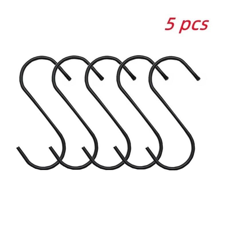 5/10/20 Pcs Cast Iron S Shaped Hooks  Metal Hangers Hanging Hooks for Kitchen Bathroom Shelf Hooks Hanging Storage Tools