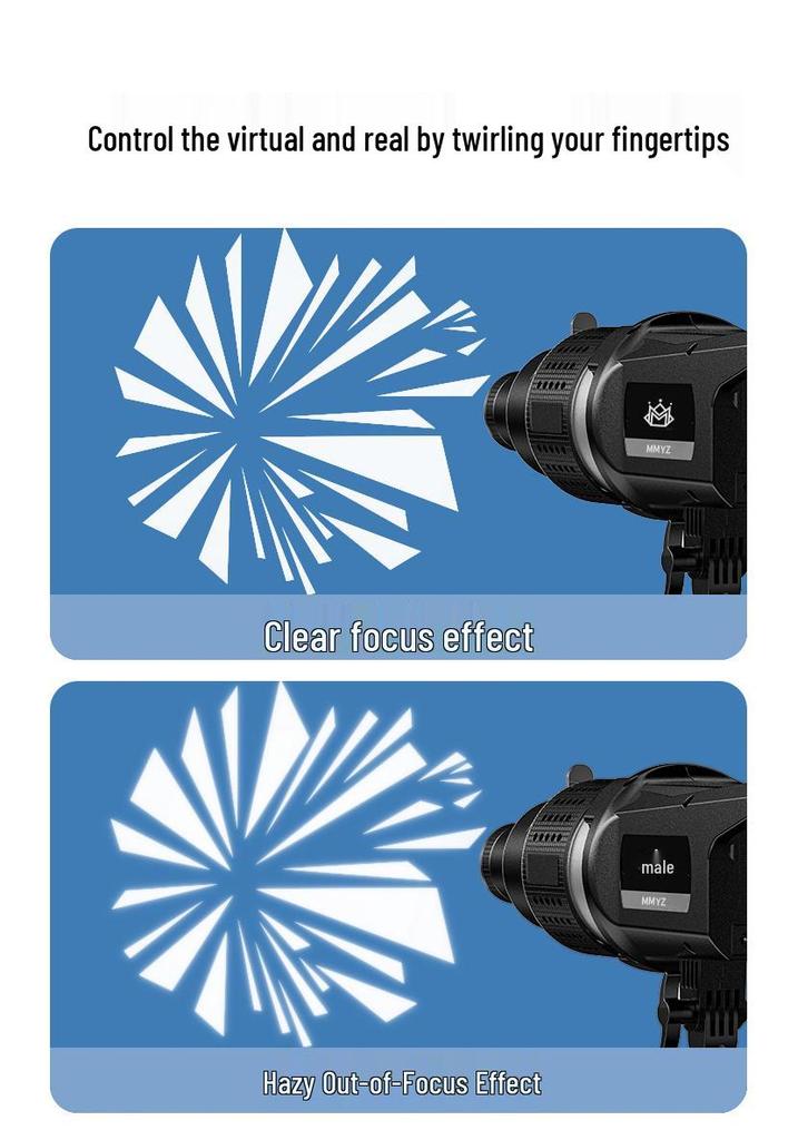 Optical Focusing Snoot for Bowens Mount LED: Compatible with Godox, Jinbei, Aputure