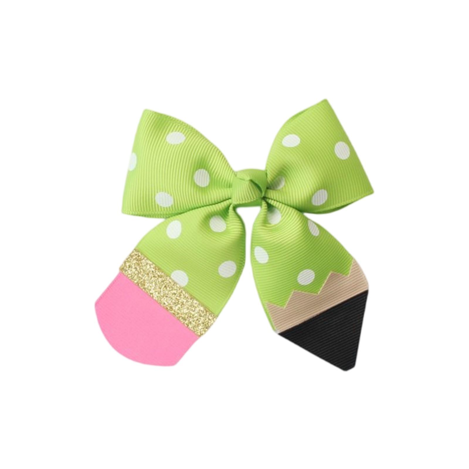 

Неоновый бант для девочки с клипсой, подходит для аксессуаров для волос для детей и подростков One Size