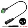 Compact Portable XLR Cable XLR Connector to 3 Pin Screw Terminal Cable for Live Recording and Performances Enduring
