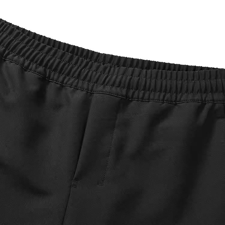Skechers Sports Series Solid Color Mid-Rise Straight-Leg Woven Sports Pants Men Pants Carbon-Black P423M018-0018