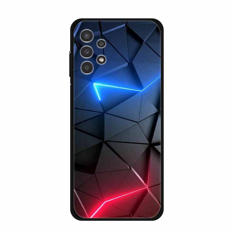 For Samsung Galaxy A73 Case A53 A33 5G A23 Soft Bumper Black Silicone Back Cover for Samsung A53 5G Phone Cases Cartoon Coque