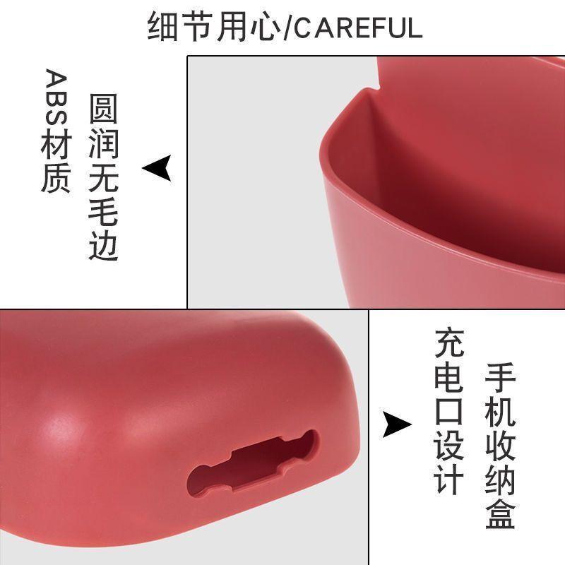 6 Colors Storage Box Punch Free Wall Mounted Storage Box Korean Home Fashion Storage Box Hanging Phone Remote Control Key