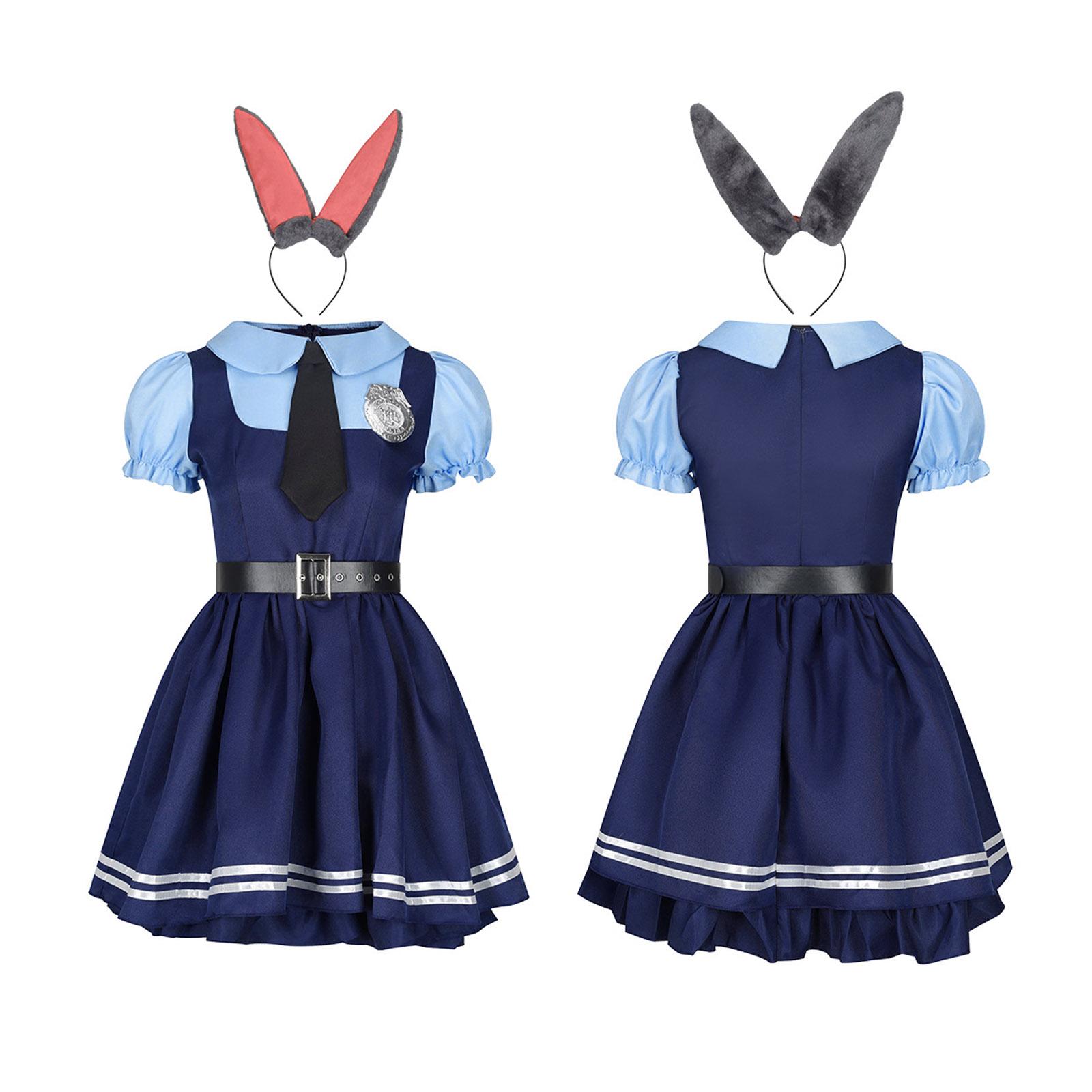 

Женский костюм Костюм невесты-хоррора Косплей-платье Костюм для выступления Маскарадный костюм L синий