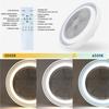 Ceiling Fan with Light - NETTLIFE - 5 Blades - Dimmable LED - Remote Control - White