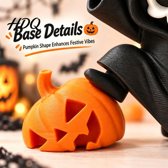 Decorative Props for Halloween Little Pumpkin Skull Ornament 3D Printed Decor Cute Desktop Miniature Skeleton Decor Home Figurine Table Decoration