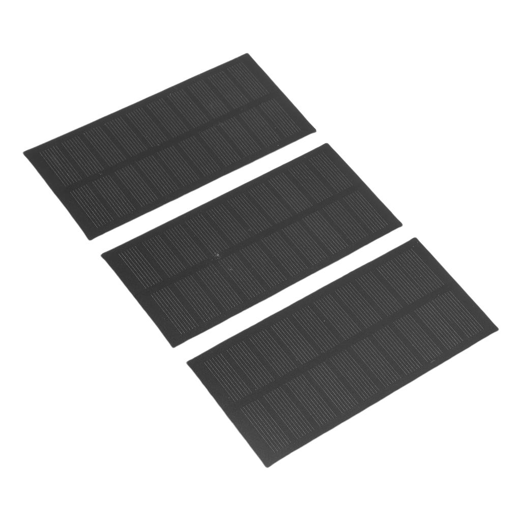 3Pcs Mini Solar Panel Charger 1.3W Monocrystalline PET for Battery Mobile Phone Tablet Camping Hiking Outdoor Portable