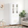 VidaXL Highboard White 69.5x34x180 Cm Engineered Wood 3198521