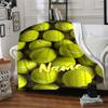 Custom Name Tennis Theme Printed Blanket - Perfect for Couch, Bed, Travel & Outdoor Use | Machine Washable, Cozy & Durable.