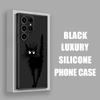Terrifying Cute Black Cat Knife Phone Case For Samsung Galaxy S26 Ultra Cases S25 FE S24 S23 S21 Ultra S20 FE S22 S26 Plus Cover