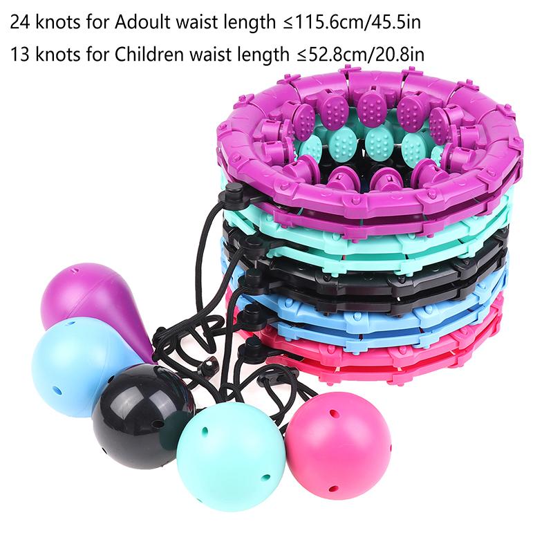 Weighted Fit Exercise Circle Infinity Fitness Hoop With Detachable Knots For Adults Children Weight Loss And Exercise