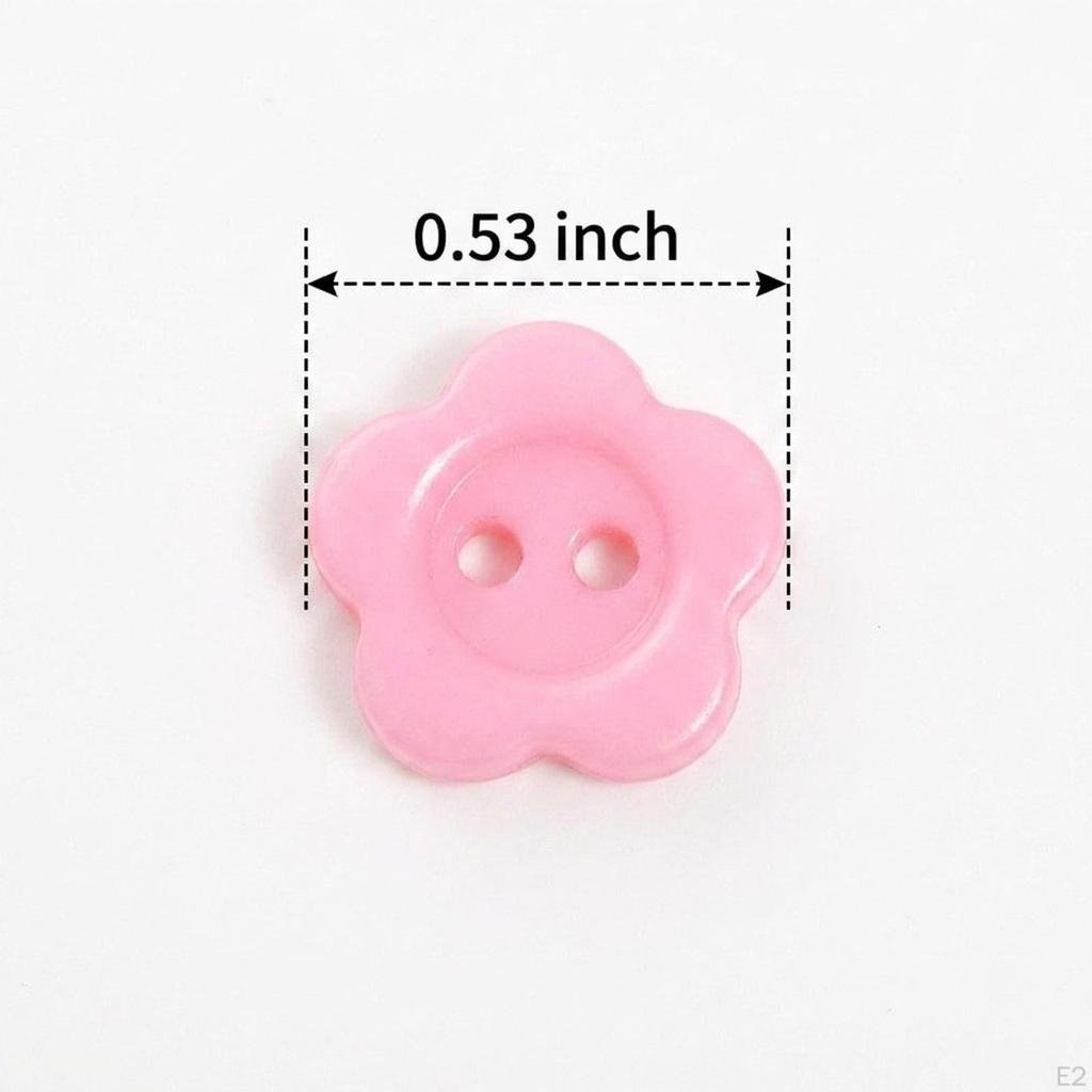 200x 2 Holes Buttons Lightweight Colourful for Gift Clothing Sewing Craft Making