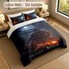 3Pcs Bedding Set Custom Name Text, 1 Sheet 2 Pillowcases Home Bed DecorJeepers Creepers The Creeper