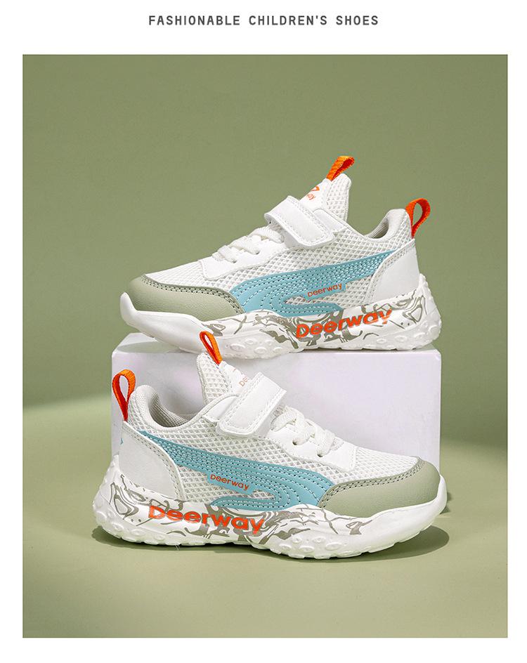 PLUS DEL Hui Girls' Breathable Sports Shoes: Versatile, Casual, Soft Sole Running Shoes for Children