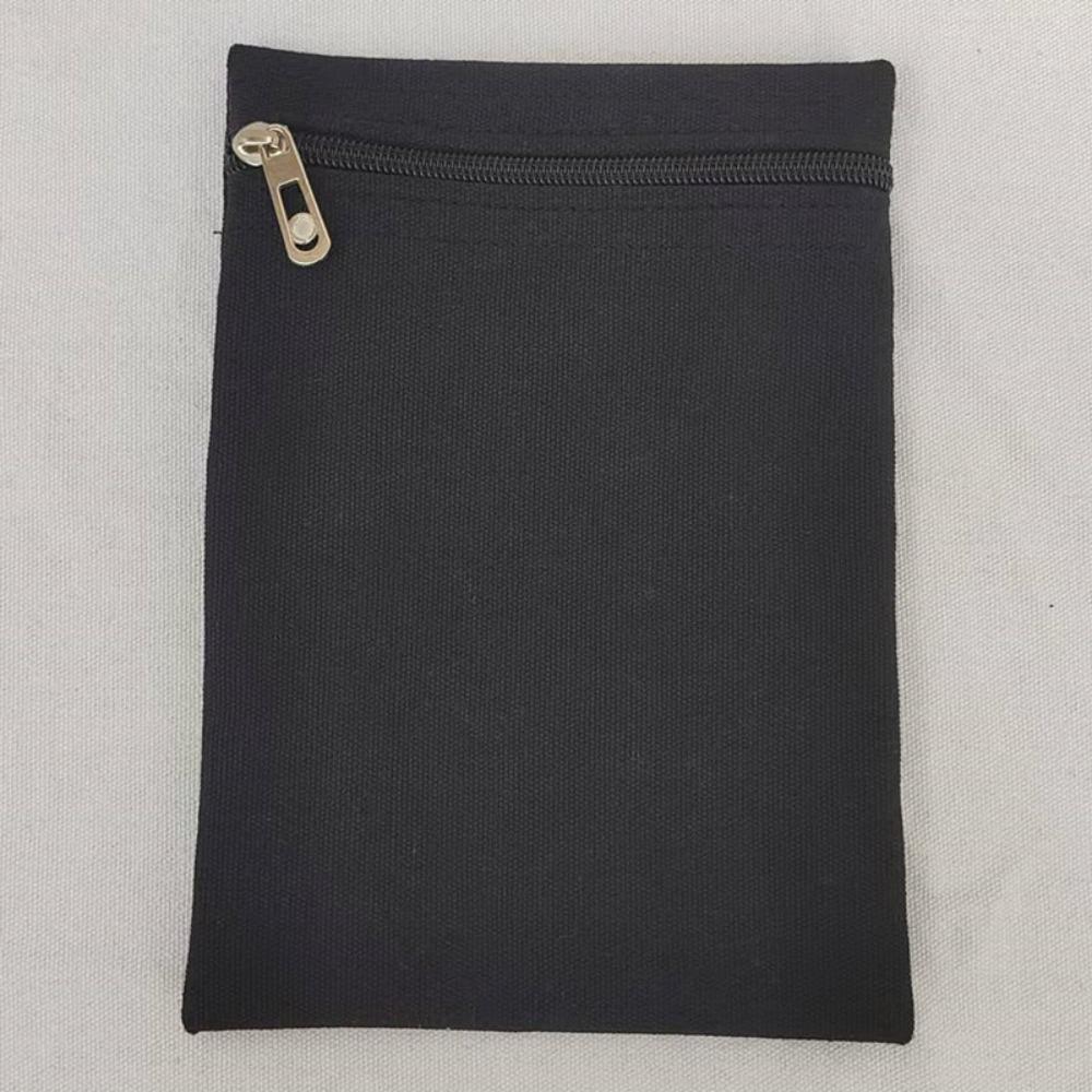 

with Zipper Sew-in Side Hidden Pocket Polyester Inside Pockets New Travel Wallet Pouch Black 3