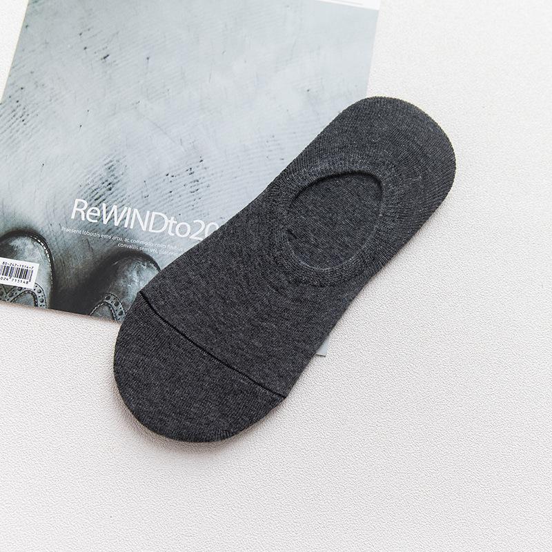 Men's Mid-Tube Solid Color Socks - Black Deodorant, Sweat-Absorbent, Business Casual for All Seasons