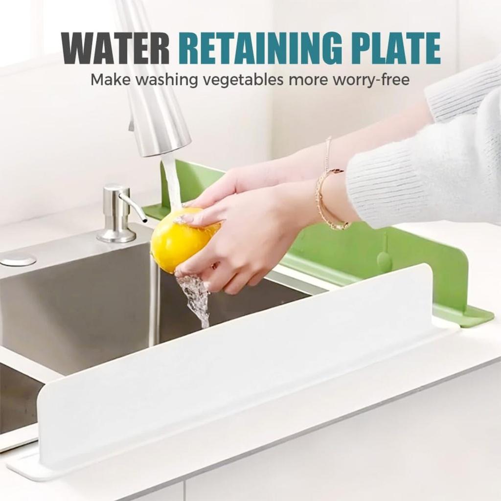 Silicone Sink Guard, Kitchen Silicone Sink Guard, Bathroom Countertop Portable Water Retaining Bar Reusable Waterproof Guard