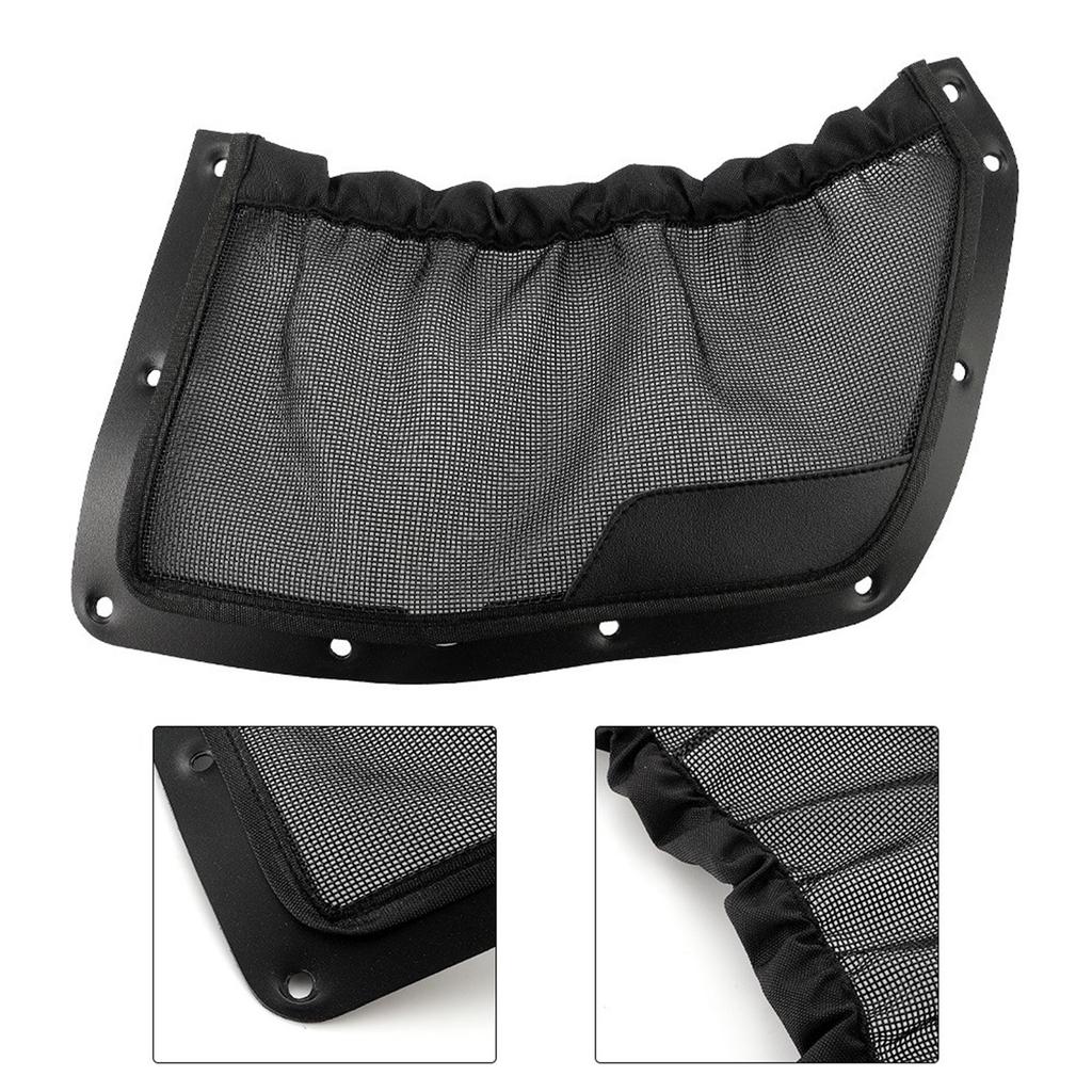 UTV Back Storage Pocket Organizer Pocket UTV Accessories Mesh Holder Bag with Mounting Screws
